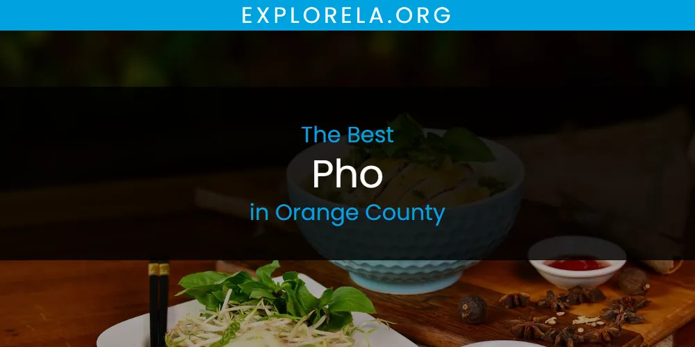 Orange County's Best Pho [Updated 2025]