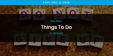Ontario's Best Things to Do